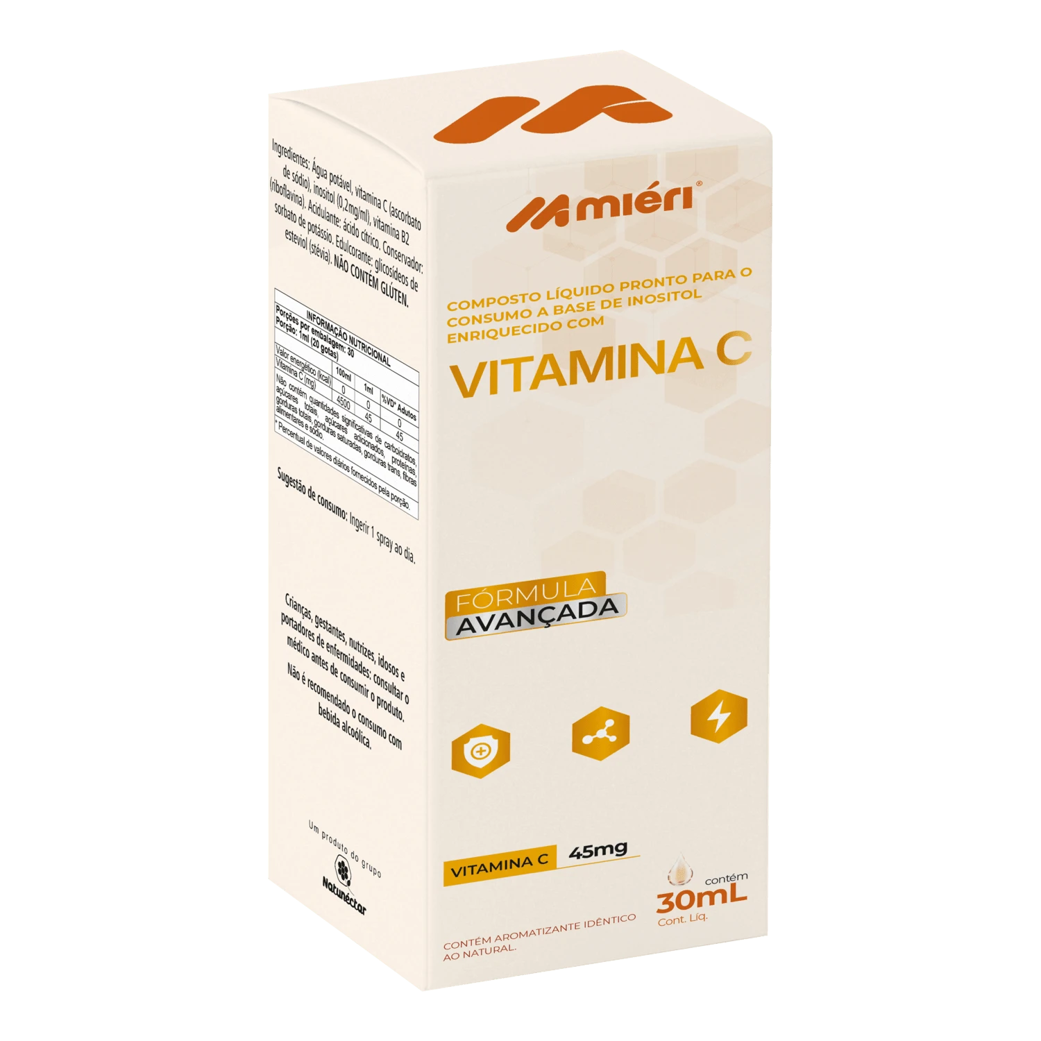 Natunectar Vitamina C em Gotas 30ml - Mieri - Formula Avançada Para ...