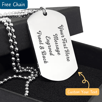 1 pieza Etiqueta de perro personalizada de acero inoxidable con collar, collar con nombre personalizado, accesorio para hombre, collar personalizado, regalo personalizado, regalo para novio, regalo para hombre, útiles escolares, regalo personalizado