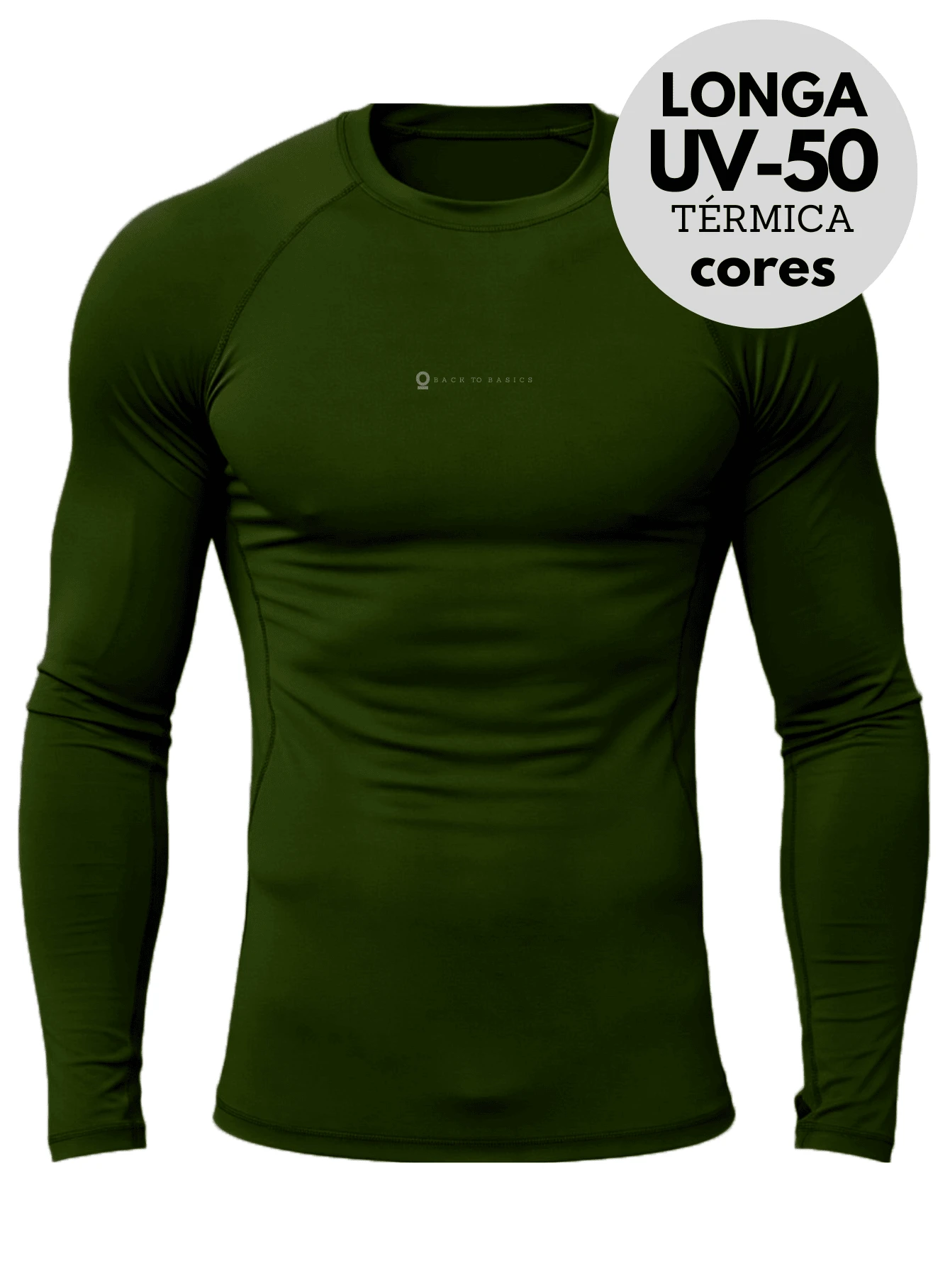 ORIGNS Thermal Shirt Second Skin Long Sleeve Blouse UV Protection Compression - Green - View 1