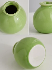 4/1 件迷你多巴胺风格广口花瓶陶瓷花瓶（无花）房间人造花装饰干花桌面摆件家居装饰摄影道具适用于卧室、门廊、节日装饰、情人节礼物、复活节装饰、室内装饰