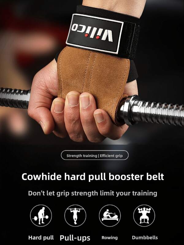 2 piezas Guantes de fitness antideslizantes para hombres y mujeres, guantes con soporte para muñeca y palma para levantar cargas pesadas, correas de asistencia para dominadas, bandas antideslizantes para protección de palma, protectores de muñeca para press de banca y dominadas