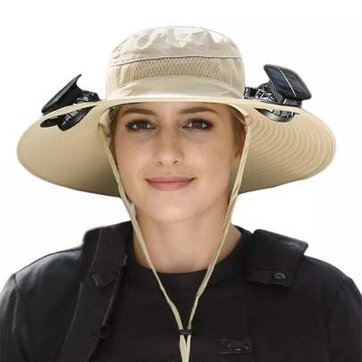 Solar Fan Sun Hat, …