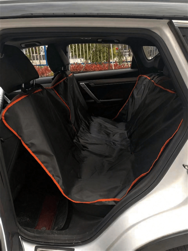 1pc 210D Black Oxford Cloth Thin Waterproof Anti-Scratch Car Rear Seat Cover For Dogs Dog Outing Dog Stuff