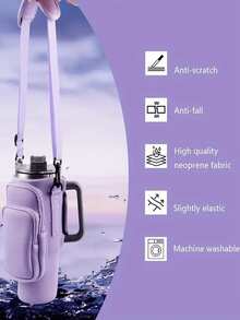 1 Piece Multi-Purpose Water Bottle Storage Bag, Detachable Sports Water Bottle Stand And Storage Bag Accessories, Easy-To-Carry Handheld Multi-Functional Outdoor Activity Water Bottle Accessories - Nhiều màu - Xem 3