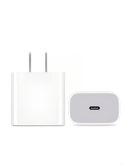  Adaptador de corriente compacto Apple de 20W USB-C: carga rápida y conveniente, cargador de pared tipo C, voltaje nominal 100-240V, versión original estadounidense genuina