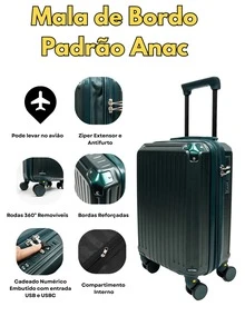 Elegance Carry-On Suitcase - 墨綠色 - 查看 1