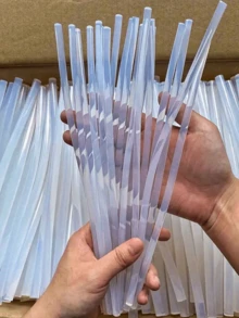 5-30 支装高粘度热熔胶棒，0.27 X 7.87 英寸，超透明，流动顺滑，无烟，无味，兼容大多数胶枪，适用于艺术、工艺品、DIY 项目的多用途粘合剂
