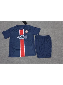 Customizable Children's And Youth Football Sets (8-12 Years Old) For 2024-2025- Personalized Jerseys And Shorts Sets, Home Design Style, With Customizable Logos, Numbers, And Text Content,Customized Boys Activewear,Easy Comfort,Easy Comfort,Birthday Gift