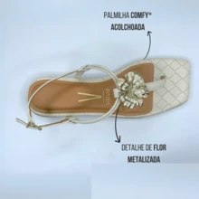 Vizzano Women's Flat Detail On The Strap Comfortable Casual Day To Day - trắng - Xem 4