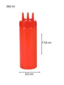 360ml Mustard Mayonnaise Ketchup Sauce Tube With 3 Nozzles - Multicolor - View 4