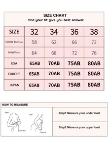 Women's Solid Color Super Push-Up Bra, Small Cup Size With Big Cup Effect, Lingerie