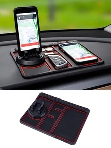 360° Rotatable Car Phone Non-Slip Mat, Dashboard Navigation Holder, Car Accessories