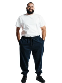 Plus Size G6 And G7 Men's Gym Drawstring Pants Kit 3 - 藏蓝色 - 查看 4