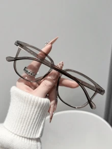 1 件几何现代简约风格休闲流行设计女士时尚变色眼镜高尔夫户外休闲活动购物驾驶露营时尚配件方形墨镜