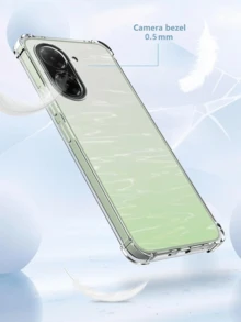 适用于小米和红米的三合一保护壳套装，包括 2 个高清高硬度防刮钢化玻璃屏幕保护膜 + 1 个减震透明加厚防摔 TPU 软手机壳，耐用、易于安装、适合手机壳和屏幕保护膜、高透明度、手机壳和屏幕保护膜组合套装防水 - 無色 - 查看 4