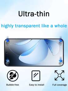 3 件高清钢化玻璃屏幕保护膜，适用于 OPPO 系列，防刮擦，表面光滑，防指纹，易于安装屏幕保护必需品，适用于日常防护、办公室、家庭手机屏幕保护膜手机配件防水防震防摔全覆盖 - 彩色 - 查看 9