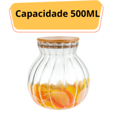 Kit Of 3 Fluted Glass Candy Jars With Airtight Bamboo Lid - Trong sáng - Xem 5