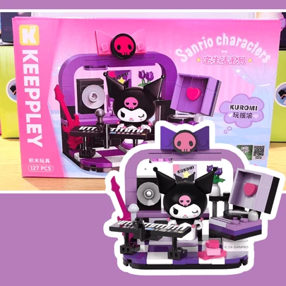 Sanrio House Life-byggklossar – Skapa mysiga stunder med Hello Kitty och hans vänner hemma! Perfekt för familjeband, stresslindring och anime-tema-rumsinredning.