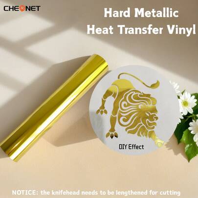 1 Roll 25cm X 102cm / 9.8in X 40in Rigid Metal Holographic Laser Heat Transfer Vinyl Film, DIY Crafts, Custom Apparel