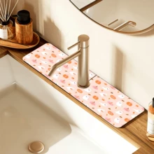 1pc Cute Ghost Pattern Printed Faucet Cover, Halloween Gift, Halloween Decor, Durable Polyester, Quick Dry, Easy Clean, Suitable For Kitchen And Bathroom, Easy Installation, Daily Decor, Gift, Bathroom Mat, Durable Faucet Cover, Faucet Accessory - Multicolor - View 27