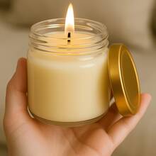 24 Mini Belém Glass Jars 150ml With Metal Lids For Handmade Scented Candles, Party Favors And Decoration - Vàng - Xem 2