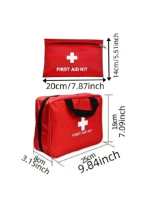1 套医疗急救包，户外运动地震消防救援医疗包，居家旅行便携式手提包，满足急救包基本紧急急救治疗需求