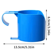 2pcs Pool Side Cup Holders, Fit For Ground Pools, Compatible With 2 Inch Or Thinner Round Top Poles, Sturdy And Durable, Easy To Use Clip-On Spill-Proof Cup Holders, Pool Side Snack And Beverage Organizer