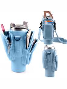 1 Piece Multi-Purpose Water Bottle Storage Bag, Detachable Sports Water Bottle Stand And Storage Bag Accessories, Easy-To-Carry Handheld Multi-Functional Outdoor Activity Water Bottle Accessories - Nhiều màu - Xem 7