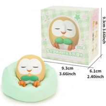 Leisure Time Series Decor – Bring Cozy Charm To Your Space With These Adorable Collectible Figurines! Perfect For Anime Fans' Shelves, Gaming Room Displays, Or Adding To Office/Workstation Setups. - Brown - View 5