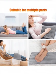 1pc Multi-Function Electric Heating Pad, Women's Uterus Warmer, 10 Heat Settings + 3 Timer Functions, Suitable For Home & Office Use, Essential Heating Tool For Winter, Great Gift For Christmas, Halloween, Valentine's Day - EU C Type Plug(220-240V) - View 4