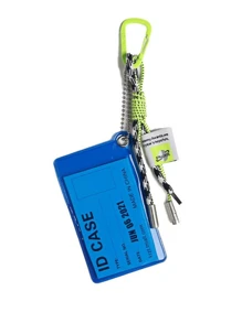 1pc Y2K Candy-Color PVC Clear Card Holder – Transparent Bus / Meal / Access Pass Case With Holographic Hanging Charm Jelly Bag Accessory Back-To-School & Streetwear 2025 For Women Money Wallet Mini Wallet Purse Wallet School Supplies Card Wallet