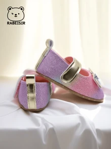 RABEISIR 婴幼儿平底鞋，时尚彩虹色面料鞋，适合聚会和度假的度假鞋，适合所有季节