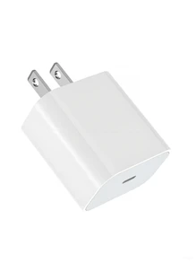 Apple Adaptador de corriente compacto Apple de 20W USB-C: carga rápida y conveniente, cargador de pared tipo C, voltaje nominal 100-240V, versión original estadounidense genuina