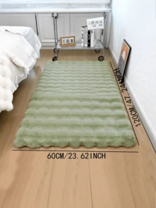 1pc Plush Rectangular Solid Color Rug, Soft High-Quality Fluffy And Easy-Clean Indoor Decorative Carpet, Suitable For Bedroom, Living Room, Sofa, Vanity, Tatami Room, Etc. Gifts Birthday Graduation - Multicolor - View 16
