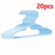 10/20pcs Plastic Hangers - Closet Hangers, Grey, Pink, Green, White, Blue, Black, Small Size Hangers, Suitable For Shirts, Dresses, Clothing Storage Organization, Hangers, Fashionable Hanger Design, Sturdy Hanger Design