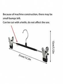 20个/10个/1个可调节裤/裙衣架带夹子，收纳整理架，裤架，洗衣房整理，卧室收纳，适用于女士裤子、牛仔裤，重型节省空间短裤衣架 - 彩色 - 查看 7
