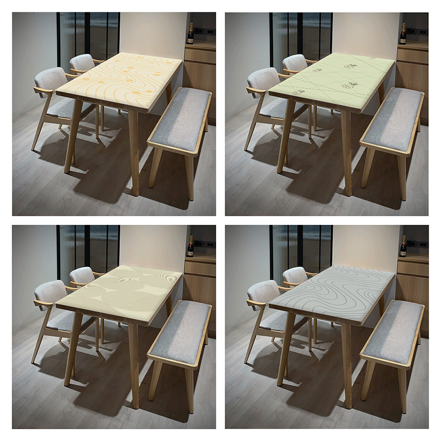 1 pieza Alfombrilla de mesa multifuncional de la serie de geometría dinámica de PVC. Es resistente al agua y a la humedad, con una fuerte resistencia a las manchas de grasa, lo que hace que incluso una sola gota de mancha no deje marca. Viene en un tamaño grande y extendido, adecuado para escritorios de oficina, escritorios de estudio y mesas de juego, y también puede manejar fácilmente los armarios laterales