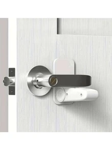 1pc Door Stopper Lock, Home Hotel Security Door Stopper, Anti-Theft Anti-Collision, No Drilling Installation, For Single Women, Portable Travel Door Lock, Protect Door Handle