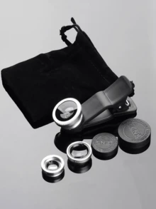 Bộ ống kính máy ảnh kẹp đa năng - Ống kính góc siêu rộng 0.45X và macro 2 trong 1 kèm khăn lau ống kính, tương thích với điện thoại thông minh IOS và Android, thích hợp cho kỳ nghỉ hè, du lịch, chụp ảnh sáng tạo, phụ kiện điện thoại thông minh, ống kính điện thoại - Nhiều màu - Xem 14