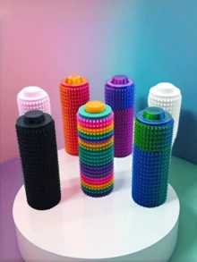 1 件迷你减压玩具，3D 打印尖刺手柄，缓解焦虑的益智玩具，送给成人的独特礼物 - 彩色 - 查看 1