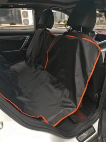 1 pieza Funda para asiento trasero de coche de tela Oxford 210D delgada, resistente al agua y a los arañazos para perros, para salidas con mascotas