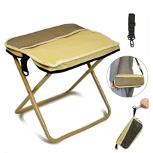 Portable Folding Stool With Carry Bag, Lightweight Foldable Stool, Outdoor Chair With Pocket, Travel, Bbq, Fishing, Beach, Picnic, Camping, Portable Outdoor Seating, Folding Lawn Chair, Beach Chairs