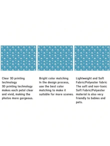 1 pieza Fondo de fotografía con diseño de cielo azul y nubes blancas de dibujos animados, tema de historia de héroes, para baby shower, cumpleaños, Día de la Madre, decoración interior y exterior de 59.1*39.4/82.7*59.1/106.3*70.9 pulgadas - Multicolor - Ver 2