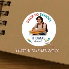 60pc Custom Transparent Waterproof Name Labels For School Supplies, Personalized Stickers For Water Bottles, Lunch Boxes, Daycare, Camp, Sports Activities, Personal Items, Durable And Long-Lasting, Make Belongings Easily Identifiable