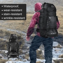 Hiking Backpack 90L Large Capacity Trekking Rucksack Waterproof Hiking Rucksack Travel Bag Lightweight Outdoor Camping Daypack For Men Women Climbing Touring - 預設 - 查看 7