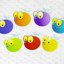 苍蝇拍空白卡片幼儿园拍拍游戏蒙特梭利教育DIY学习卡教具