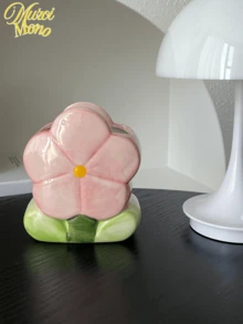 1 hộp đựng bút bằng gốm Tulip, lọ đựng cọ trang điểm, đồ trang trí bàn làm việc bằng gốm, hộp đựng đồ trên bàn làm việc, thùng đựng đồ dùng văn phòng phẩm, hộp đựng mỹ phẩm, đồ trang trí thẩm mỹ viện - Hồng - Xem 3