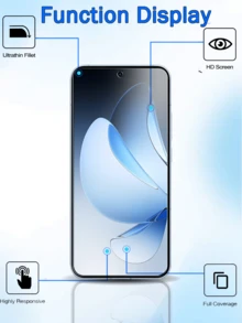 3 件高清钢化玻璃屏幕保护膜，适用于 OPPO 系列，防刮擦，表面光滑，防指纹，易于安装屏幕保护必需品，适用于日常防护、办公室、家庭手机屏幕保护膜手机配件防水防震防摔全覆盖 - 彩色 - 查看 6