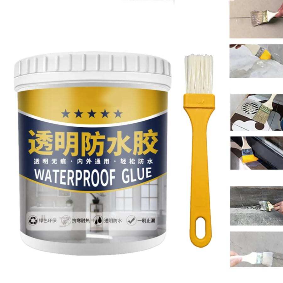 Transparent Waterproof Insulation Sealant, Transparent Repair Adhesive, Invisible Waterproof Agent, For Repairing Leaks In Toilets, Floors, Etc. - White - View 1