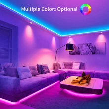 1pc LED Bedroom Light, APP Control Music Sync RGB LED Strip Light With 44-Key Remote, Suitable For Bedroom, Kitchen, Halloween And Christmas Decoration - LED Light Strip - View 9
